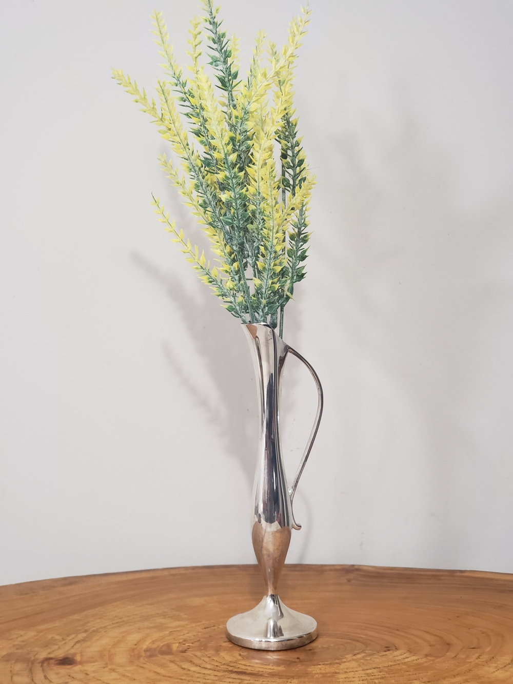 Vintage Mid-Century Modern Silver-Plated Bud Vase